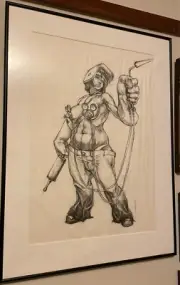 Derek Hess: Original Artwork (Arcwelder) & Poster