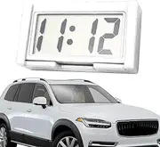Mini Digital Clock - Car Dashboard Digital Clock, Adhesive Bracket Digital Clock | Mini Car Dashboard Clock Battery Operated, Car Dash Stick On Clock Car Dashboard for Home, Office