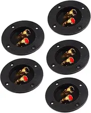 2 Way Stereo Speaker Box Terminal Cup Double Binding Posts Zinc Alloy for Car RV Yacht Audio Home Hotel Hall