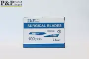 Surgical Scalpel Blades Sterile Carbon Steel by P&P Medical Surgical Size 21