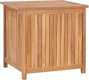 Garden Storage Box 60x50x58 cm Solid Teak Wood, Waterproof Outdoor Deck Chest, Spacious Patio Storage Cabinet with Durable Teak Construction
