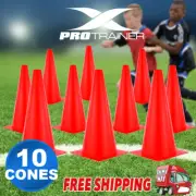 10x Red Cones 30cmFitness Agility Sports Training Markers Cones Soccer Rugby