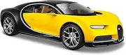 for Bugatti Chiron Alloy Racing Die Cast Car Static Adult Collection Model Gift 1:24(Yellow and Black)
