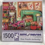 Bits And Pieces The Sewing Desk by Aimee Stewart 1500 Piece Jigsaw Puzzle #43027