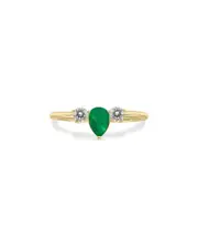 Gem Spark 14K 0.56 ct. tw. Diamond & Emerald Ring
