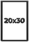 20x30 Shadow Box Frame Black | 2 Inches Deep Real Wood Contemporary Shadowbox Di