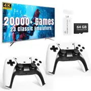Retro Gaming Console, Built-in 23 Emulators Wireless Game Stick, 4K HDMI Outp...