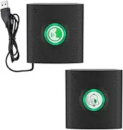 Wirel Doorbell com 43 Hz Non-Visual Building com Doorbells for Home Real- Two-Way Comm ation One-Button Ope ion Electronic Doorbell Chime Loud and Clear Sound for Home Black