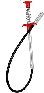 Drain Snake, Drain Clog Remover Tool - Drain Cleaner for Toilet Sewer Shower Kitchen Bathroom Tub Clogged Drains Opener Cleaning Reacher, Flexible Grabber Claw Pick Up Tool (Length, Inches, 23.62)