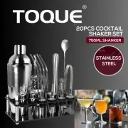 20pcs Cocktail Shaker Set Stainless Steel Bartender Kit Martini Strainer Maker