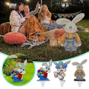 Easter Decorations Outdoor Easter Egg Bunny Decoration Garden Wooden Easter