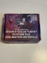 4- Color CMYK ECOTANK 502 SUBLIMATION PRINTER INK REFILLS