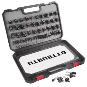 UTRUSTTO Router Bits 1/4 Inch Shank 50 Pieces, Tungsten Carbide 1/4" Router B...