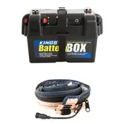 Adventure Kings Battery Box 12v 2x USB + LED Strip Light 1.3m Dimmer Switch