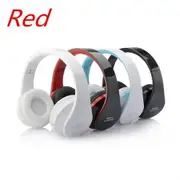 Foldable Wireless Bluetooth Stereo Headset Handsfree Headphones Mic For iPhone - Red