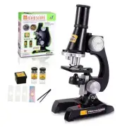 Science Kits for Kids Beginner Microscope Kit with LED 100X 400X and Black