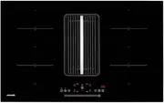 Concept IDV6083bc, Induction hob with integrated exhaust hood, Black