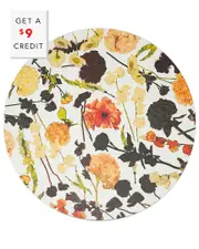 Elizabeth Sutton Home Auburn Bouquet Round Placemat with $9 Credit