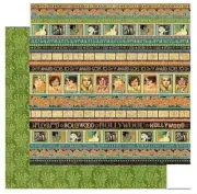 Graphic 45 Vintage Hollywood Collection Borders 12" Glitz & Glamour Cardstock