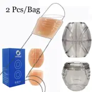 2 PCS Reusable Penis Special Condom Delay Extension Glans Sleeve Permanent MALE