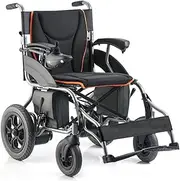 Electric Wheelchair Folding Power Wheelchair Lightweight Elderly Disabled Four-Wheel Automatic Intelligent Powerful Dual Motor Wheelchair,Portable