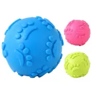 2pcs Squeaky Dog Toys Latex Teething nBalls for Small Medium Dogs Fetch Play Toy