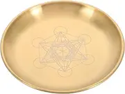 ERINGOGO Astrology Candle Stand Decorative Plate Pentacle Altar Tray for Spiritual Practices Candle Holder Unique Home Decor for Rituals and Meditation
