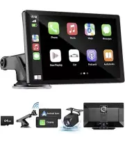 Apple CarPlay Screen For Car,9” HD TouchScreen Portable Double Din Car Stereo