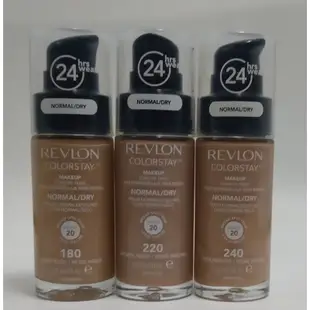 美國露華濃超持色粉底液150 180 220 240 400 Revlon colorstay foundation