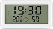 AMIR Hygrometer Room Thermometer Indoor, Digital Thermometer Humidity Meter with 4” Large LCD Screen, Accurate Temperature and Humidity Monitor, Comfort Level, Clock, Alarm, ℃/℉, Max/Min Value, Date
