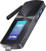 MeLE Upgraged PCG02 Fanless Mini PC Stick, Celeron N100 (Beat J4125) 8GB 128GB Micro Desktop Computer, Support Auto Power on, Wi-Fi5 Gigabit Ethernet on Business, Office, Industrial, IoT, Home
