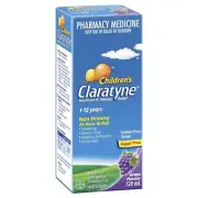 => Claratyne Grape Syrup 120mL Loratadine Hayfever Allergy
