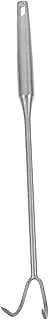 ibasenice Stainless Steel Meat Flipper Hook BBQ Meat Turner for Grilling Smoking and Braising Durable Grill Accessory for Handling and Outdoor Cooking