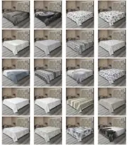Ambesonne Grey Flat Sheet Top Sheet Decorative Bedding 6 Sizes