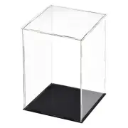 1 Pack Acrylic Display Case Box Transparent Dustproof Showcase 7.9x7.9x11.8 Inch