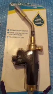 SCHNEIDER Trigger Start Propane Torch. Ideal for Plumbing, Metalworking, Brazing