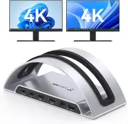 TobenONE Laptop Docking Station Dual Monitor HDMI, USB C Docking Station Stand
