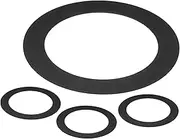 uxcell Goof Rings for 3 Inch Recessed Lights, ID 2.9" x OD 4.7", 4 Pcs, Black