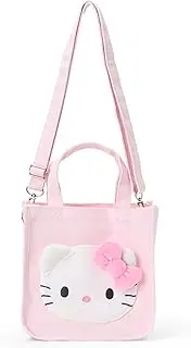 [Sanrio] 606413 2-Way Mini Tote Bag, I Love Hello Kitty, Pink, Cotton, Polyester, Steel, Shoulder Bag, For Ages 3 and Up