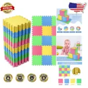 Bright & Colorful 60 Pcs Foam Puzzle Floor Mats - Toddler Play Area Essential