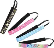 [LIFKOME] 4pcs Stretchable Fitness Headband Sweat-Absorbent Gymnastics Hairband Elastic Sports Headbands Hair Accessories for Dance Gym and Yoga