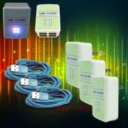 3X 4 USB PORTS WALL ADAPTER+3FT CABLE POWER CHARGER DATA AQUA GALAXY NOTE NEXUS