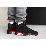 JORDAN 6 黑紅 AJ6 OG 喬丹六代 復古休閒百搭籃球鞋 384664-060男女鞋