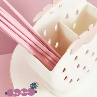 瀝水筷架 筷架 草莓造型筷子瀝水籃 筷筒 餐具盒