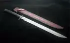 Handmade 30 inches Damascus Steel Hunting Sword/ Machete with Leather sheath