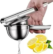 Stainless Steel Lemon Squeezer, Handheld Orange Press Device, Manual Fruit Juicer, 8.27 inches, Easy to Clean and Maintain, Versatile for Fresh Juice