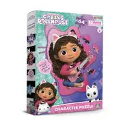 64pc Crown Gabby's Dollhouse Character Children's Jigsaw Puzzle Set 28x38cm 3y+