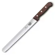 VICTORINOX 25CM ROUND TIP SLICING KNIFE ROSEWOOD BLADE 5.4200.25
