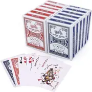 12 Decks CLASSIC PLAYING CARDS Standard Faces Mix Of Red & Blue BULK