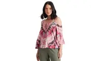 Katies - Womens Summer Tops - Pink Camisole / Cami - Abstract - Casual Clothing